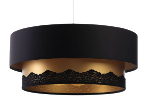 Lampa wisząca czarny złoty Liza