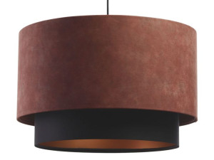 Lampa wisząca bordowy czarny złoty Elodia