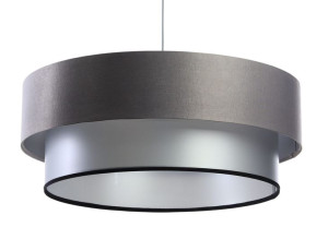Lampa wisząca szaro srebrna Sofi