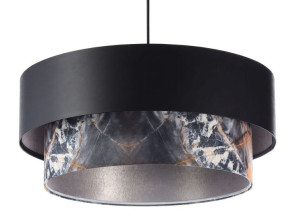 Lampa wisząca czarna z nadrukiem Roko