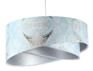 Lampa wisząca niebiesko srebrna Ice
