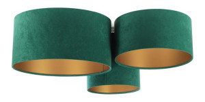 Lampa sufitowa zielono złota Katio
