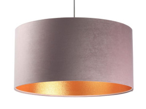  Lampa wisząca pudrowy róż ze zmrożonym złotem Alin