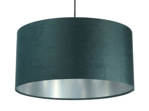 Lampa wisząca aksamit zielono srebrna Olena