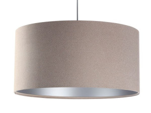 Lampa wisząca beżowo srebrna Daminia