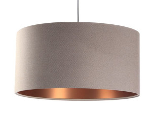 Lampa wisząca beżowo miedziana  Daminia