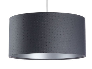 Lampa wisząca grafit pikowana w kropeczki Mokai