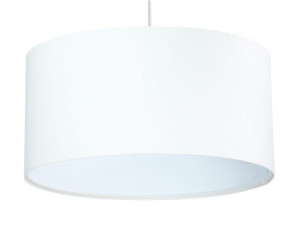 Lampa wisząca abażur biało biała Lilia