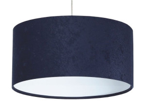 Lampa wisząca abażur granatowo  biała Lobelia