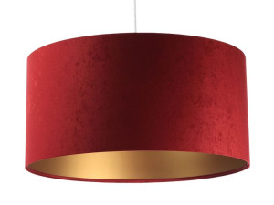 Lampa wisząca abażur bordowo złota Lawiera