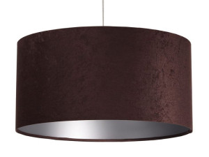 Lampa wisząca abażur brązowo srebrna Dalaja