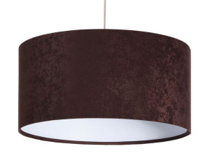 Lampa wisząca abażur brązowo biała Dalaja