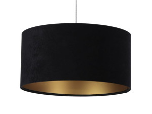 Lampa wisząca abażur czarno złota Gloria