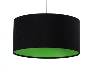 Lampa wisząca abażur czarno zielona Gloria