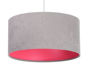 Lampa wisząca szaro różowa Kama