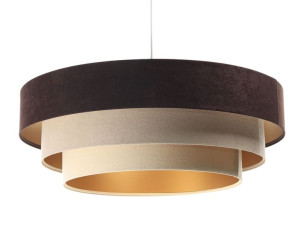 Lampa abażurowa wisząca brązowo wielokolorowa Balia