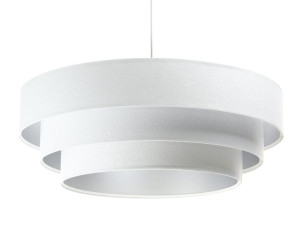 Lampa kaskadowa abażur srebrna Sana