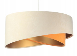 Lampa wisząca kremowo pomarańczowo złota Isabell