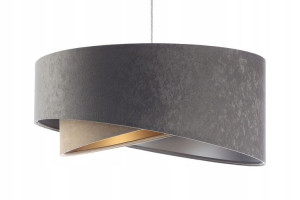 Lampa wisząca szaro beżowa mix Lavania