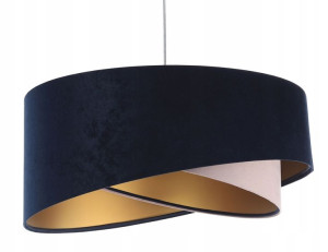 Lampa wisząca abażur granatowa Atenida