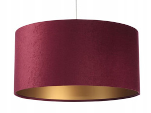 Lampa wisząca abażur purpurowo złota Fuksja
