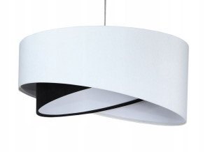 Lampa wisząca biało czarna mix biała Bala