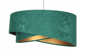 Lampa wisząca zielono złota Rubin