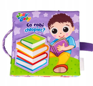 Książeczka materiałowa Jolly Baby Co robi chłopiec