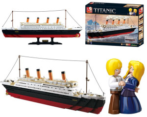 Klocki Sluban Statek Titanic Duży Okręt Łódź 1012 El. Komp. Z Lego