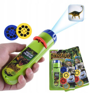 LATARKA PROJEKTOR DINOZAURY Dinozaur 24 slajdy 2w1