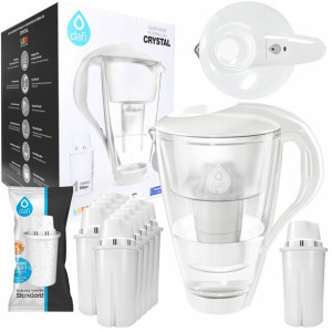 Dzbanek Dafi Szklany Crystal LED 2L + 10 SZT FILTR