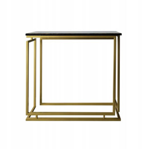 Konsola Blu/Gold Labirynt 90/25/82cm blat z żywicy