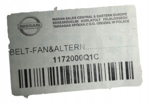1172000q1c Rolka Napinacza Alternatora Oe Nissan