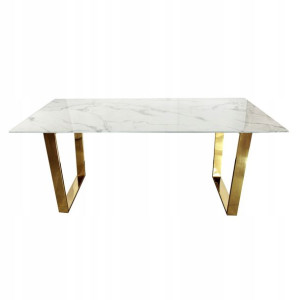 Konsola nowoczesna Glamour Madera Gold white