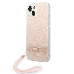Etui Guess GUOHCP14SH4STP Apple iPhone 14 różowy/pink hardcase 4G Print Str