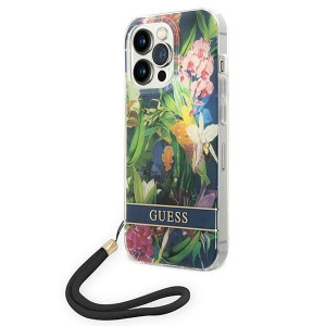 Etui Guess GUOHCP14XHFLSB Apple iPhone 14 Pro Max niebieski/blue hardcase F
