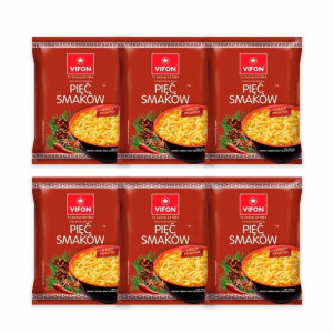 Vifon Zupa błyskawiczna pięć smaków 70 g x 6 sztuk