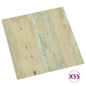 Samoprzylepne Panele Podłogowe Winylowe Pvc 5,11 M², 1,5 Mm Brązowe