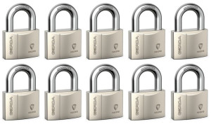 Gerda Secure 10 Kłódki System Jednego Klucza 40