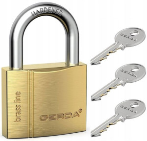 Kłódka Mosiężna Gerda Brass Line Kmz S5010a