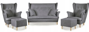 Zestaw wypoczynkowy sofa + 2 fotele Family Meble