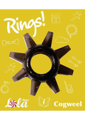 Pierścień-cockring Rings Cogweel Black