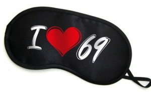 Maska- Opaska Na Oczy "i Love 69"