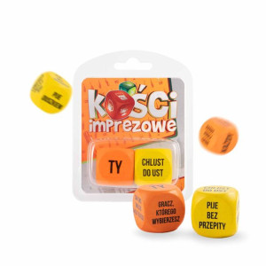 Zabawka - Kości Imprezowe - Różne Kolory