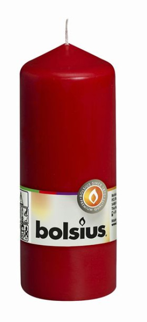 BOLSIUS Świeca pieńkowa Czerwona 150/60