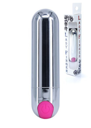 Wibrator-strong Bullet Vibrator Silver/pink Usb 10 Function