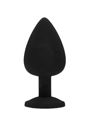 Diamond King Medium Black With Black Stone 8 X 3,5 Cm / 3,1 X 1,36 Inch