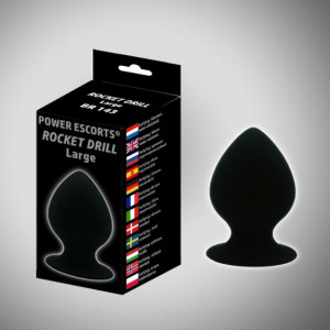 Rocket Drill Large Plug Big Suction Cup Anal Plug 8,5 X Dia 3,5 Cm