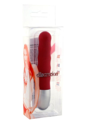Wibrator-discretion Vibe Ribbed Red