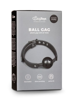 Knebel-ball Gag With Pvc Ball - Black